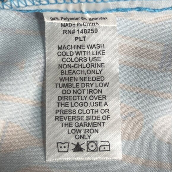 Revel Premium Stretch Bobby Scrub Top Womens Large Ocean Drift Blue New Oars - Picture 7 of 9